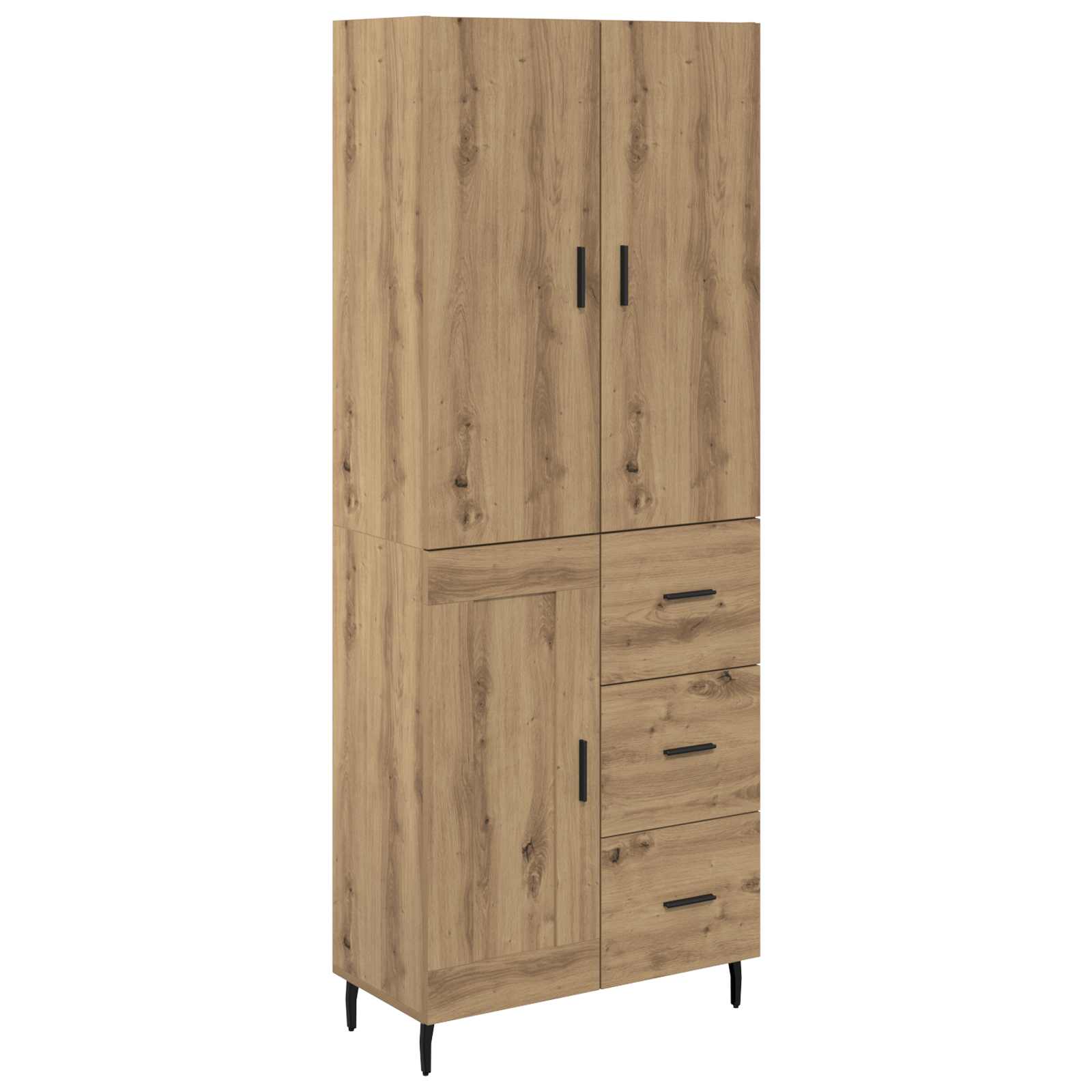 Highboard 2 pcs Artisan Oak 69,5 x 34 x 180 εκ.