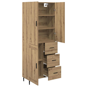 Highboard 2 pcs Artisan Oak 69,5 x 34 x 180 εκ. - Pakobazaar