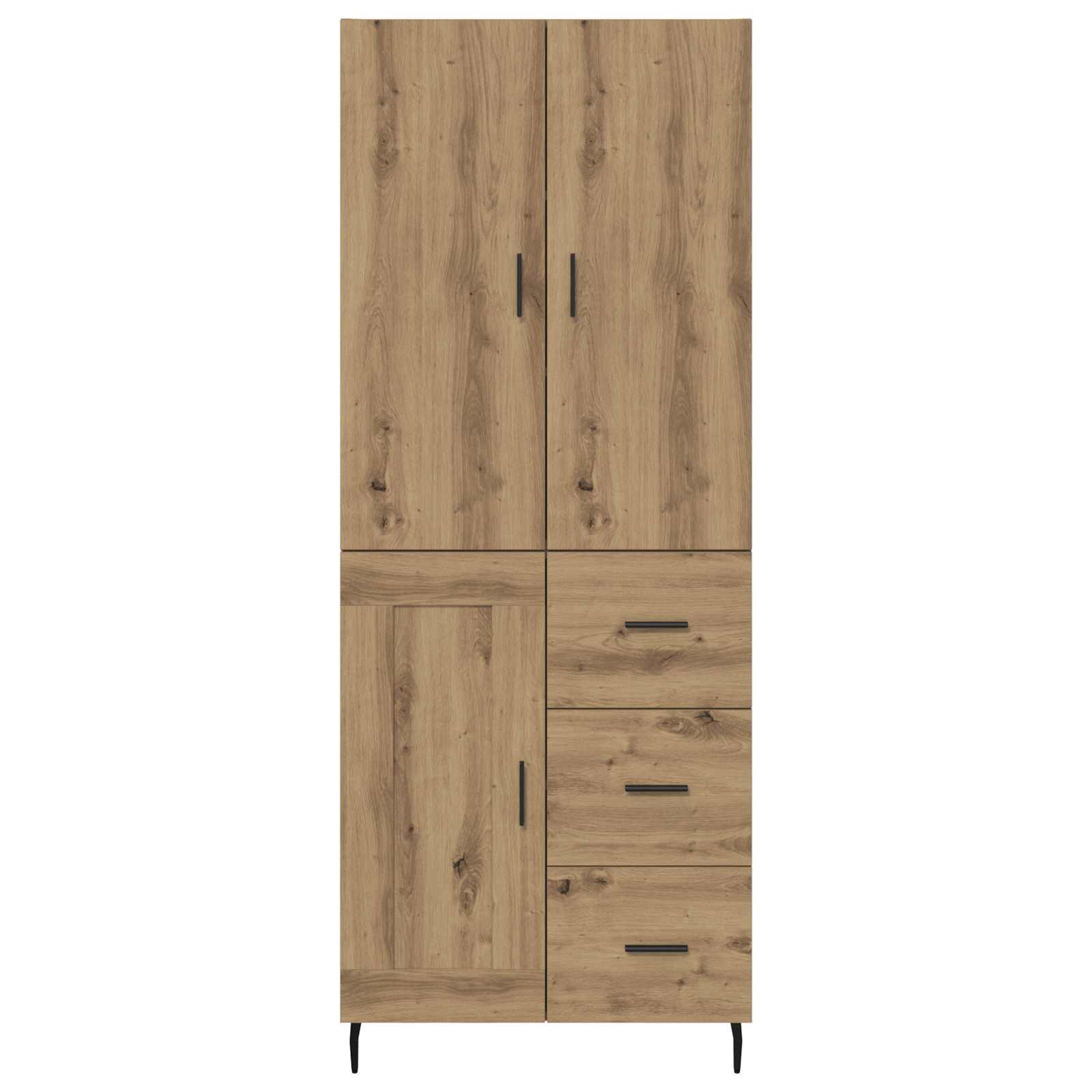 Highboard 2 pcs Artisan Oak 69,5 x 34 x 180 εκ.