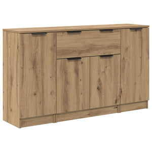 Πλαϊνό γραφείο με συρτάρι 3 pcs Artisan Oak Επεξεργασμένο ξύλο - Pakobazaar