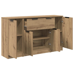 Πλαϊνό γραφείο με συρτάρι 3 pcs Artisan Oak Επεξεργασμένο ξύλο - Pakobazaar
