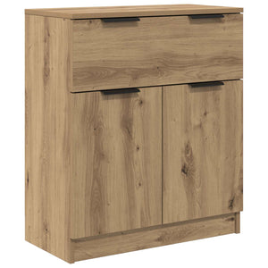 Πλαϊνό γραφείο με συρτάρι 3 pcs Artisan Oak Επεξεργασμένο ξύλο - Pakobazaar
