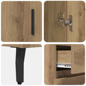 Highboard με συρτάρι 2 pcs Artisan Oak Επεξεργασμένο ξύλο - Pakobazaar