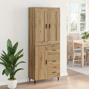Highboard με συρτάρι 2 pcs Artisan Oak Επεξεργασμένο ξύλο - Pakobazaar
