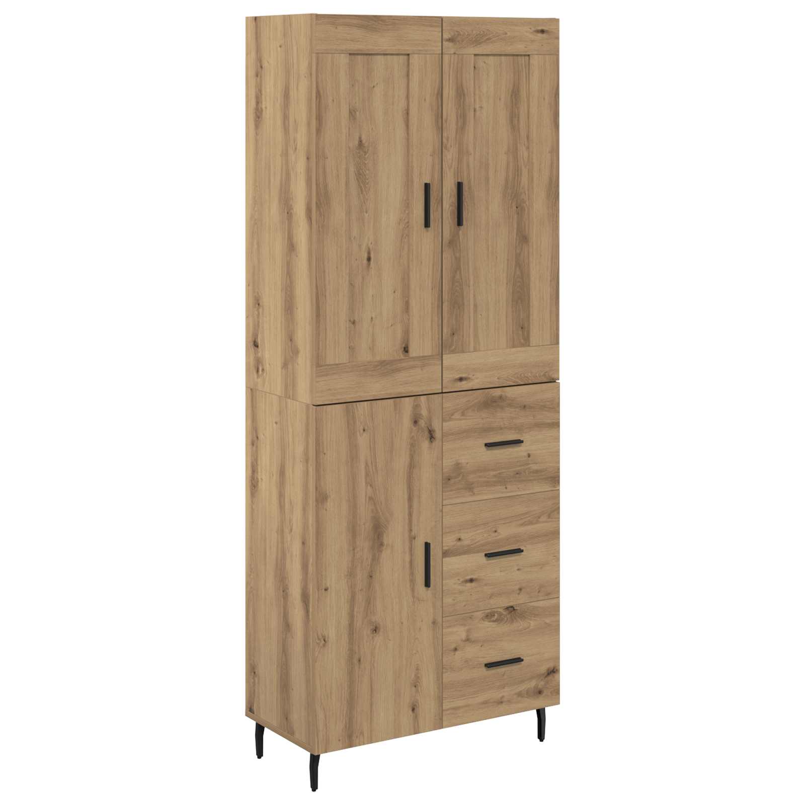 Highboard με συρτάρι 2 pcs Artisan Oak Επεξεργασμένο ξύλο - Pakobazaar