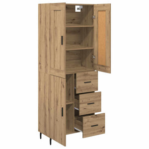 Highboard με συρτάρι 2 pcs Artisan Oak Επεξεργασμένο ξύλο - Pakobazaar