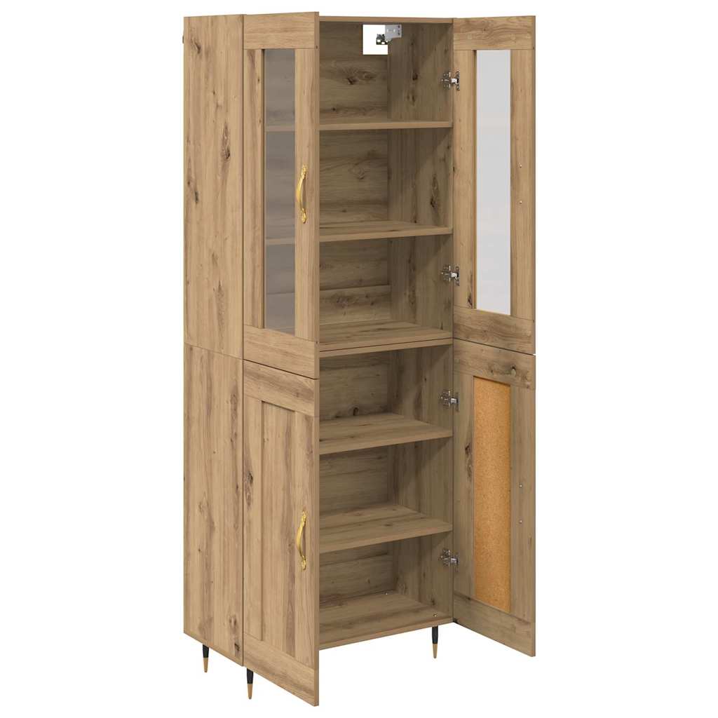 Highboard 2 pcs Artisan Oak Επεξεργασμένο ξύλο - Pakobazaar