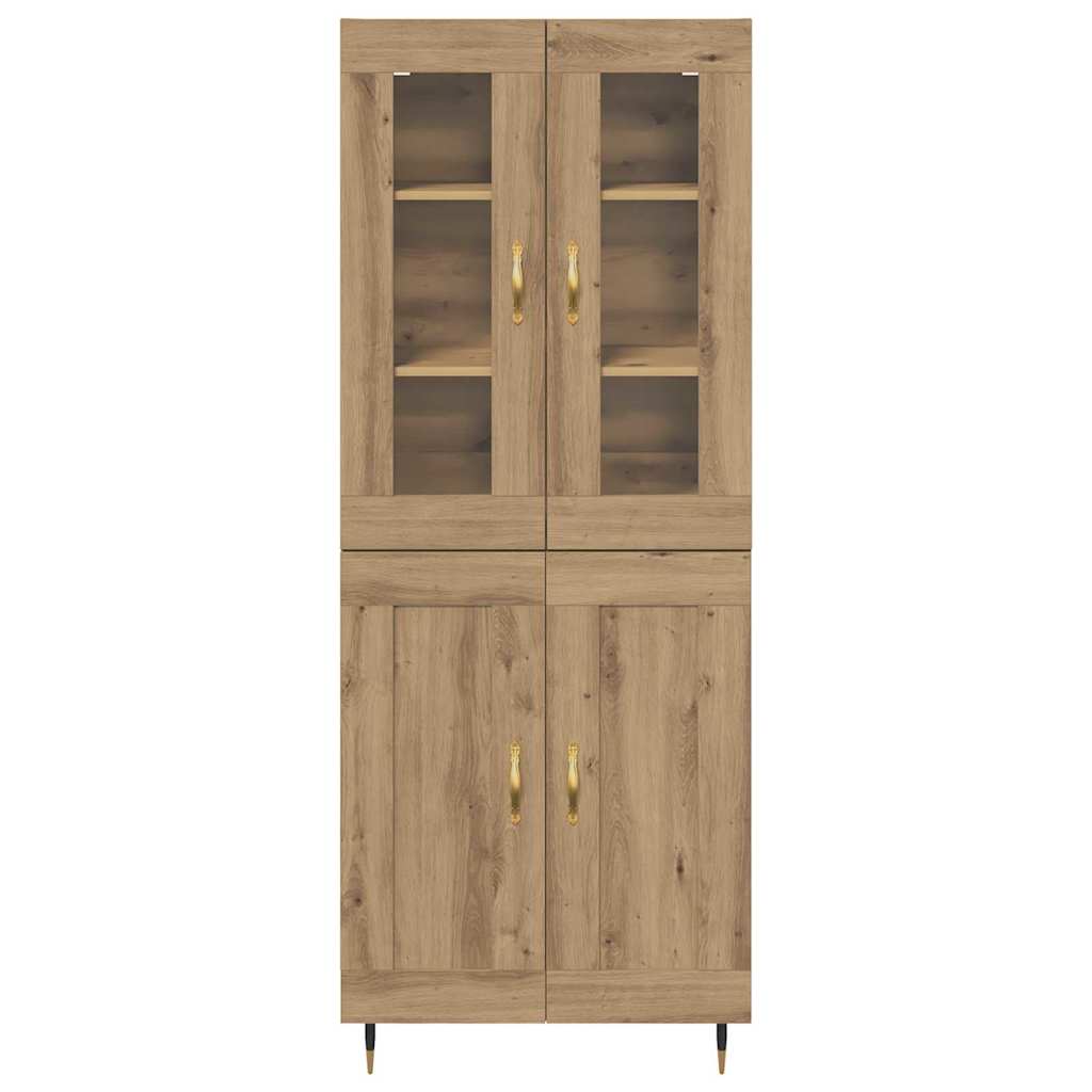 Highboard 2 pcs Artisan Oak Επεξεργασμένο ξύλο - Pakobazaar