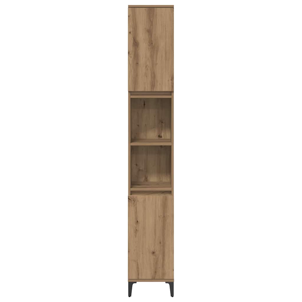 Σετ Επίπλων Μπάνιου 3 pcs Artisan Oak Επεξεργασμένο ξύλο - Pakobazaar