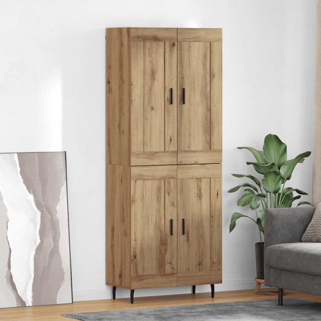 Highboard 2 pcs Artisan Oak Επεξεργασμένο ξύλο - Pakobazaar