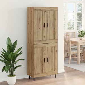 Highboard 2 pcs Artisan Oak Επεξεργασμένο ξύλο - Pakobazaar