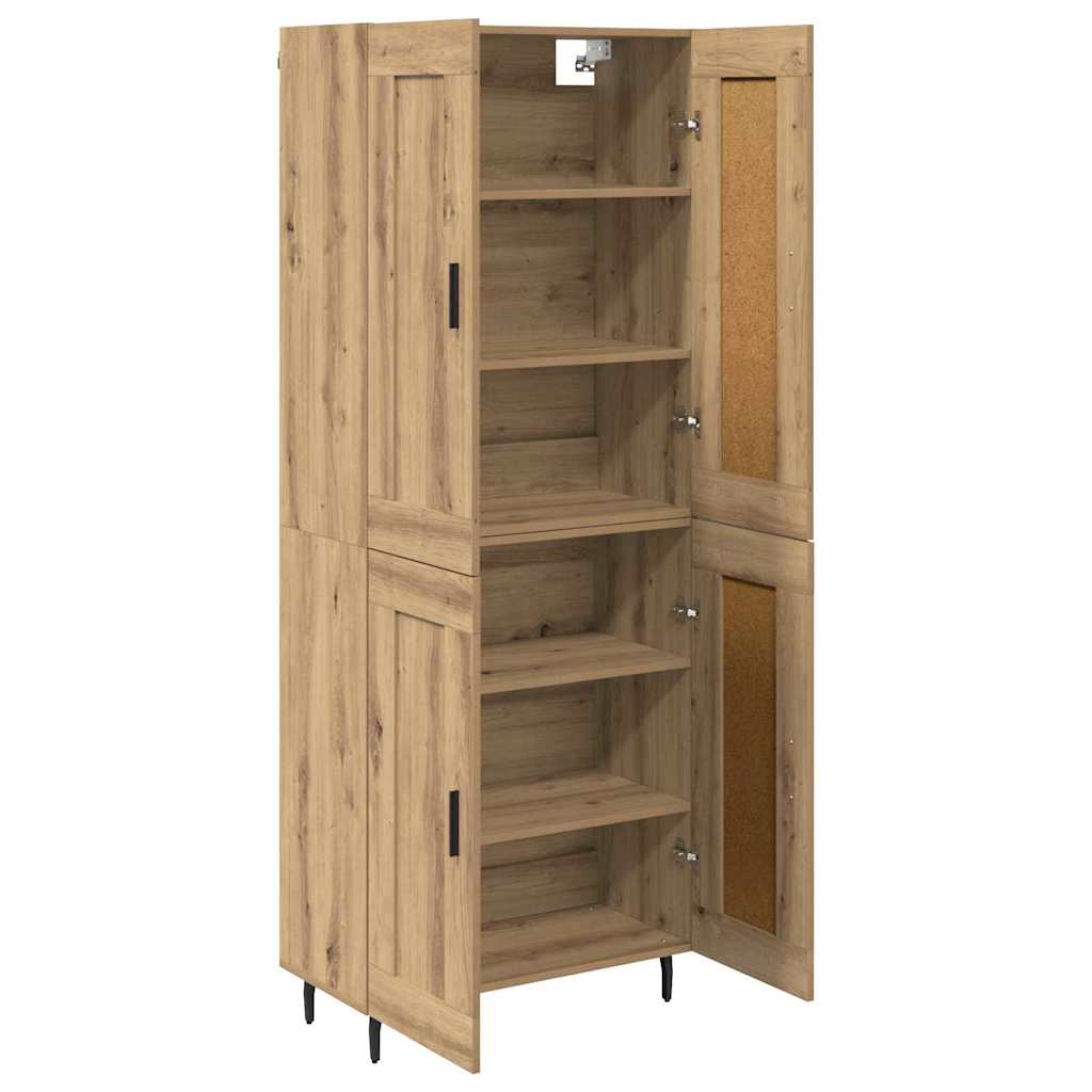 Highboard 2 pcs Artisan Oak Επεξεργασμένο ξύλο - Pakobazaar