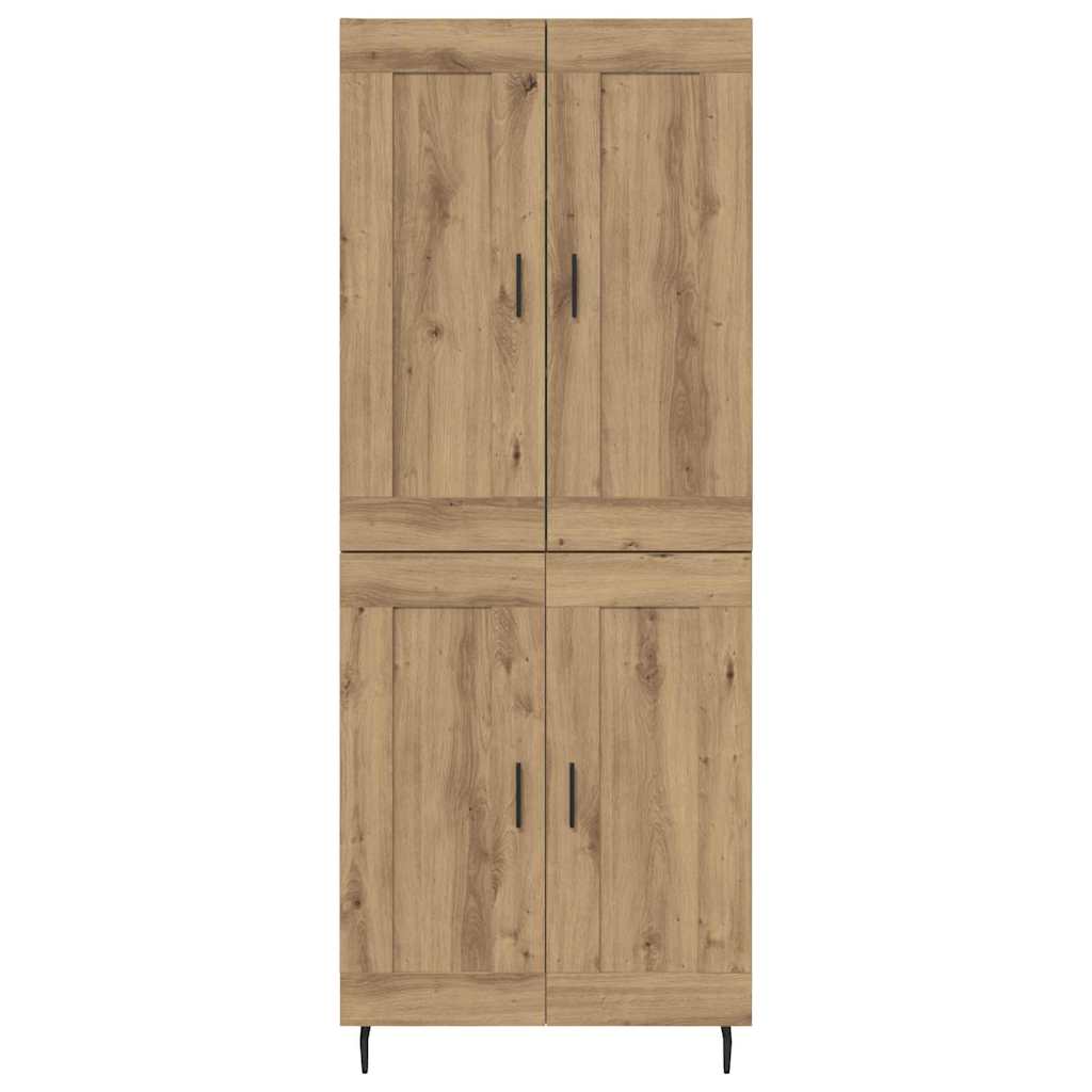 Highboard 2 pcs Artisan Oak Επεξεργασμένο ξύλο - Pakobazaar