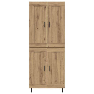 Highboard 2 pcs Artisan Oak Επεξεργασμένο ξύλο - Pakobazaar