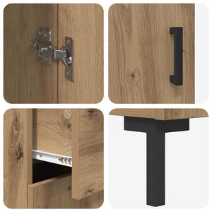 Highboard 2 τμχ. Artisan Oak 69,5 x 34 x 180 εκ.