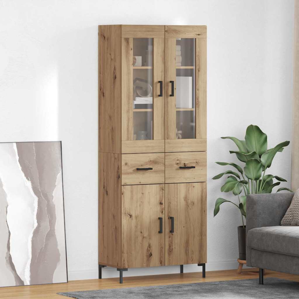 Highboard με συρτάρι 2 pcs Artisan Oak Επεξεργασμένο ξύλο