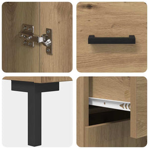 Highboard Artisan Oak 69,5 x 34 x 180 εκ. Επεξεργασμένο Ξύλο