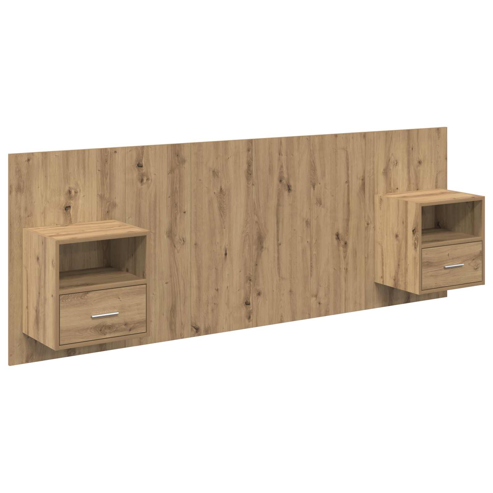 Κεφαλή κρεβατιού με κομοδίνο με συρτάρι 3 pcs Artisan Oak