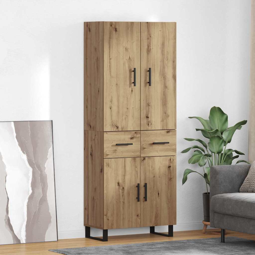 Highboard με συρτάρι 2 pcs Artisan Oak 69,5 x 34 x 180 εκ.