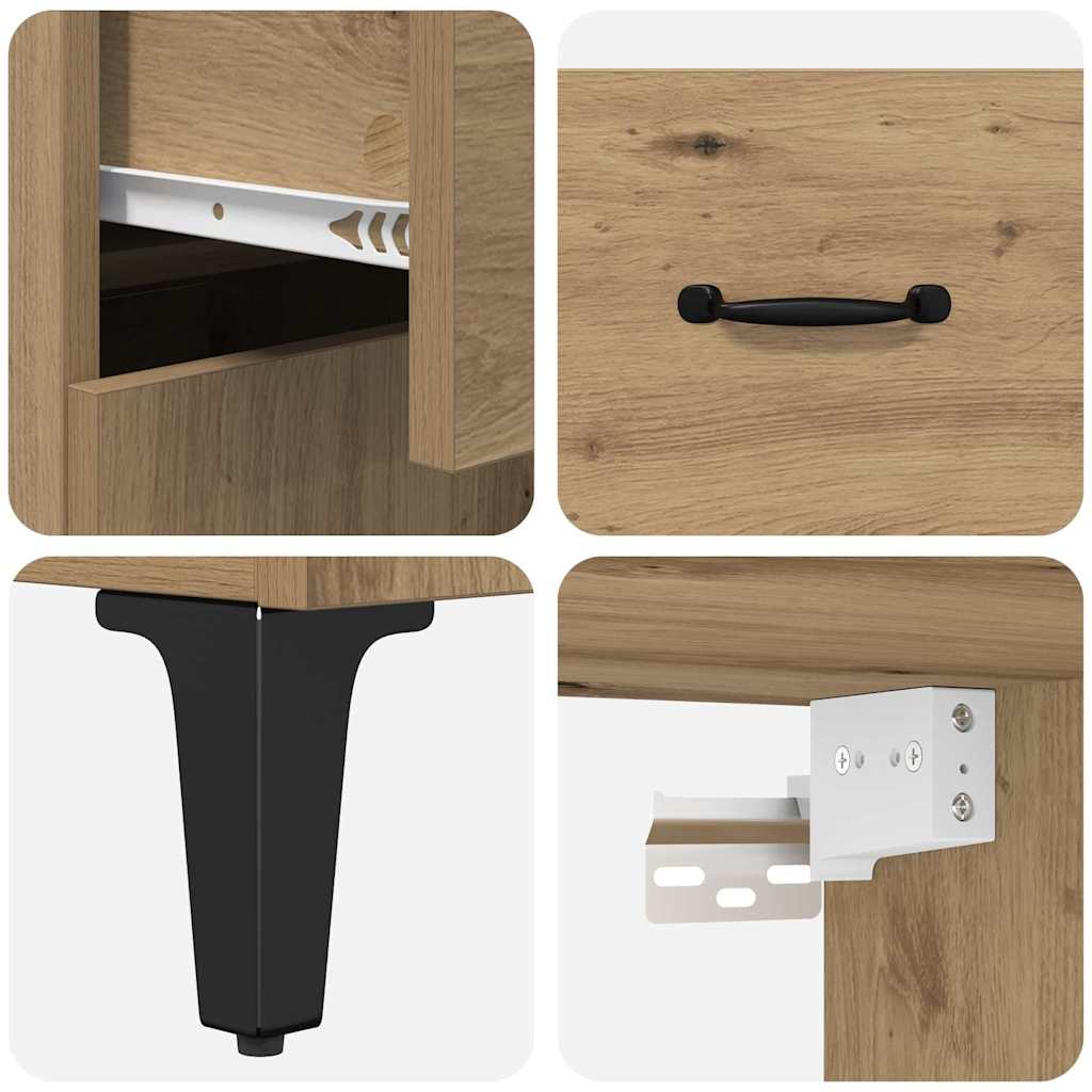 Highboard Artisan Oak 69,5 x 34 x 180 εκ. Επεξεργασμένο ξύλο - Pakobazaar