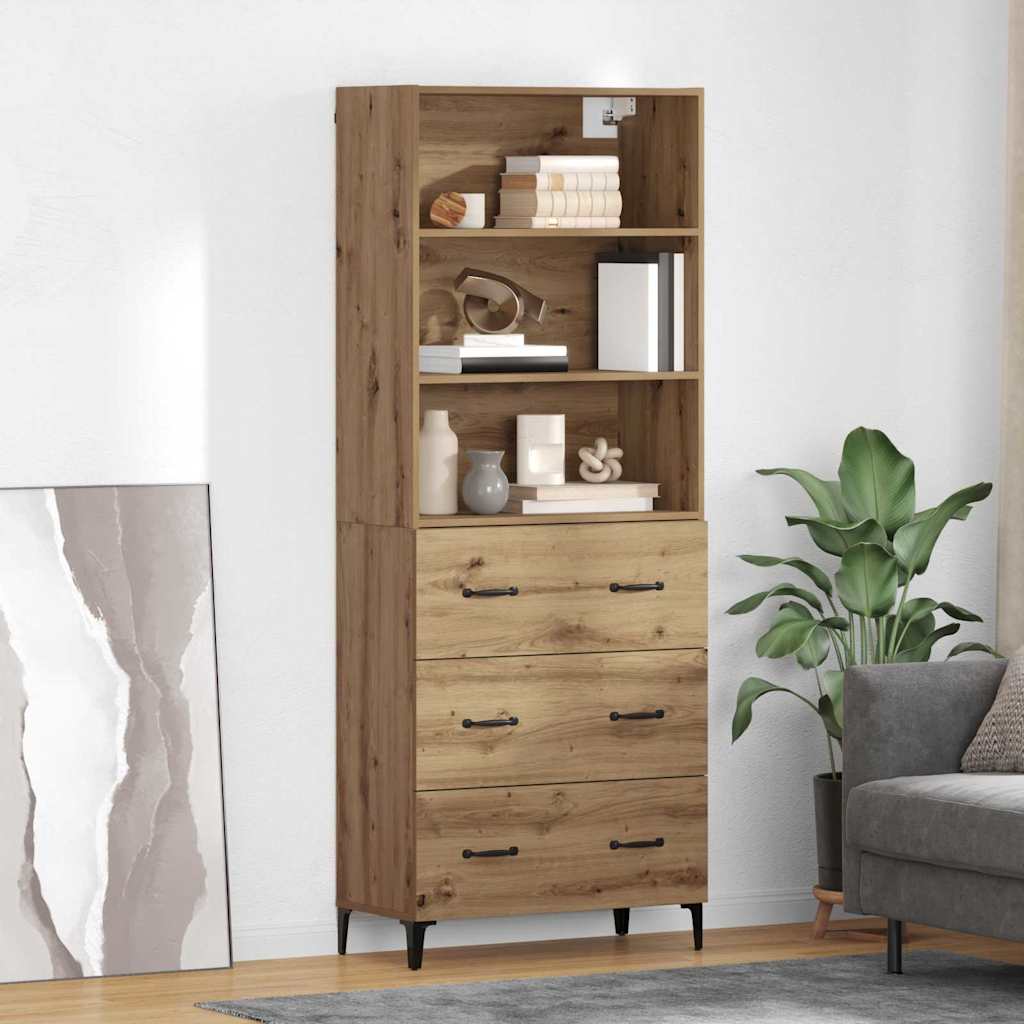 Highboard Artisan Oak 69,5 x 34 x 180 εκ. Επεξεργασμένο ξύλο - Pakobazaar