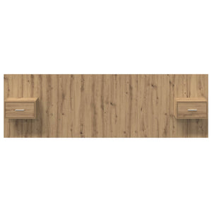 Κεφαλή κρεβατιού με κομοδίνο 3 τμχ. Artisan Oak