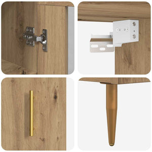 Highboard 2 τμχ. Artisan Oak 34,5 x 34 x 180 εκ.