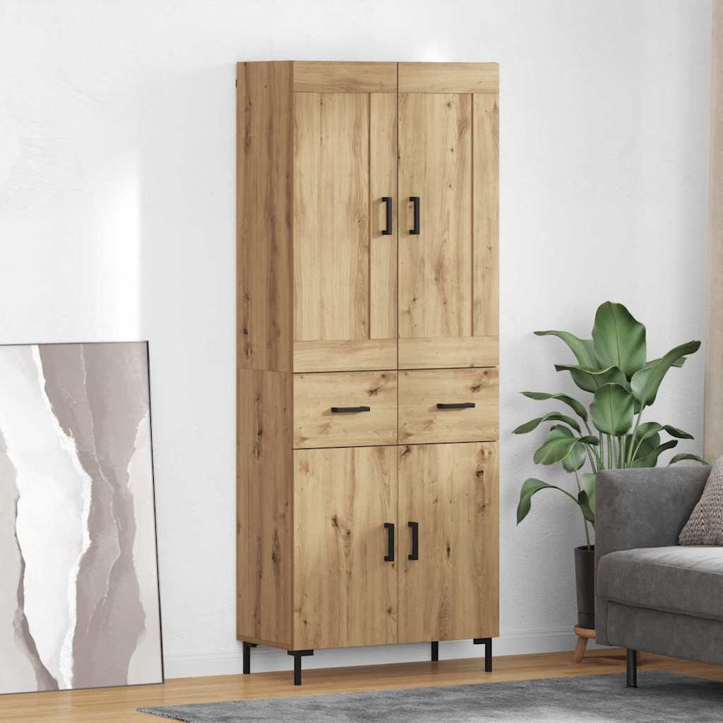 Highboard με συρτάρι 2 pcs Artisan Oak Επεξεργασμένο ξύλο