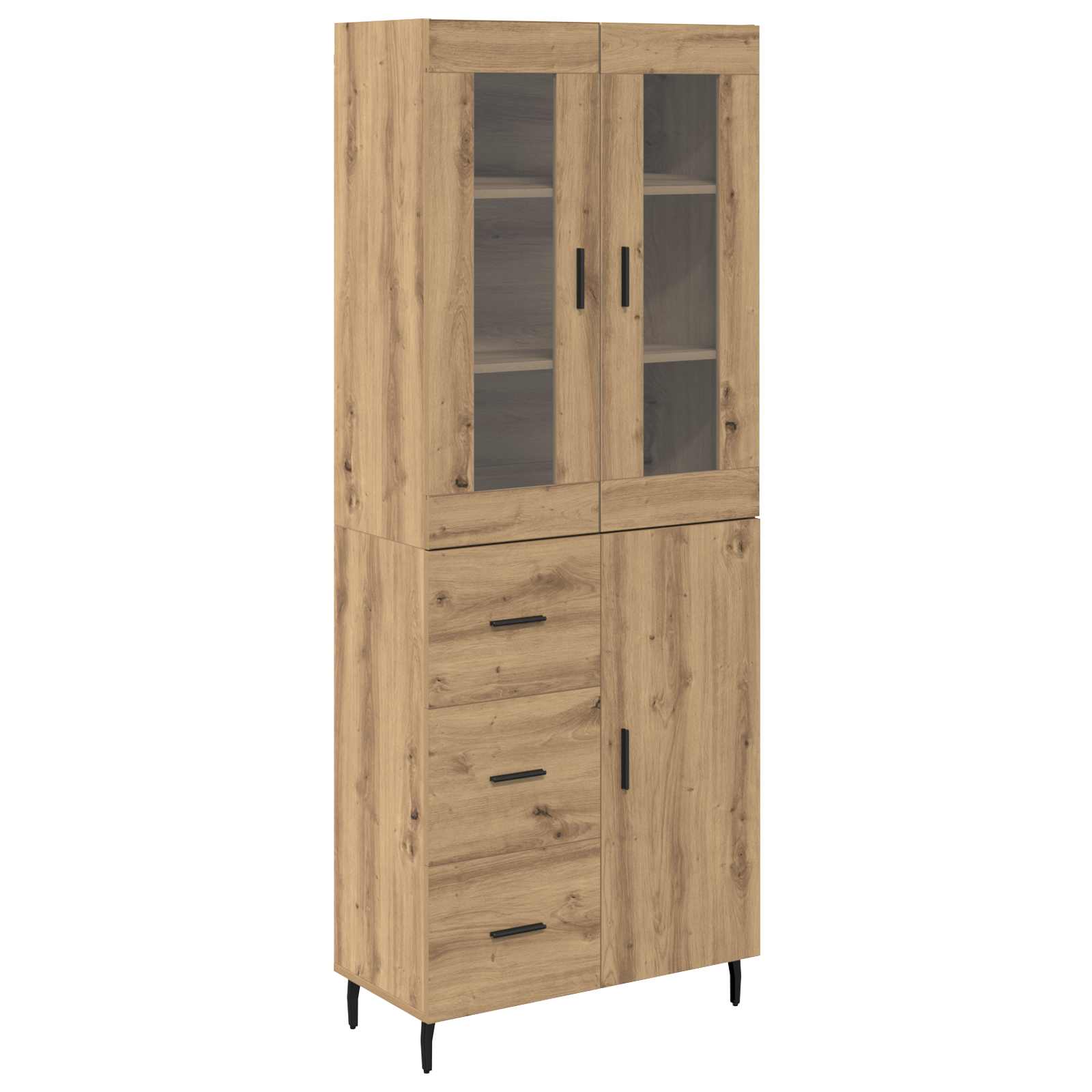 Highboard με συρτάρι 2 pcs Artisan Oak Επεξεργασμένο ξύλο