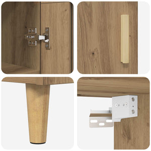Highboard Artisan Oak 69,5 x 34 x 180 εκ. Επεξεργασμένο Ξύλο