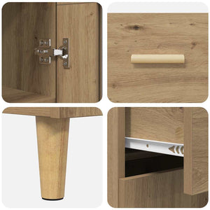 Highboard Artisan Oak 69,5 x 34 x 180 εκ. Επεξεργασμένο ξύλο - Pakobazaar
