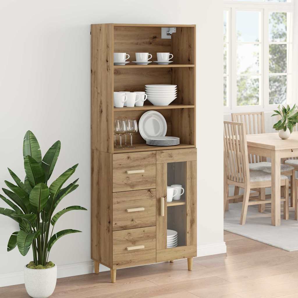 Highboard Artisan Oak 69,5 x 34 x 180 εκ. Επεξεργασμένο ξύλο - Pakobazaar