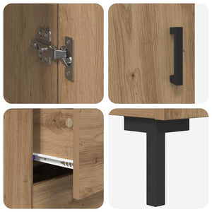 Highboard 2 τμχ. Artisan Oak 69,5 x 34 x 180 εκ.