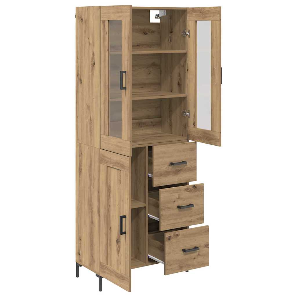 Highboard με συρτάρι 2 pcs Artisan Oak Επεξεργασμένο ξύλο