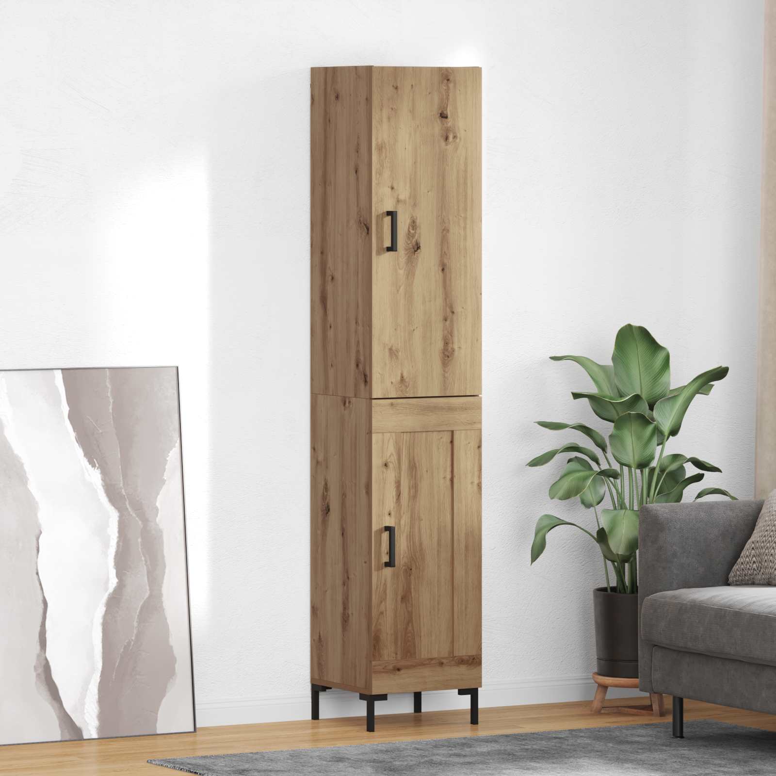 Highboard Artisan Oak 69,5 x 34 x 180 εκ. Επεξεργασμένο ξύλο - Pakobazaar