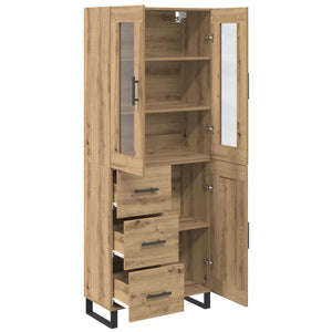 Highboard με συρτάρι 2 pcs Artisan Oak Επεξεργασμένο ξύλο - Pakobazaar