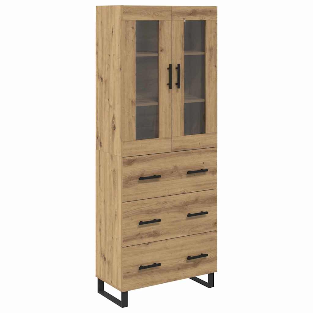 Highboard με συρτάρι 2 pcs Artisan Oak Επεξεργασμένο ξύλο