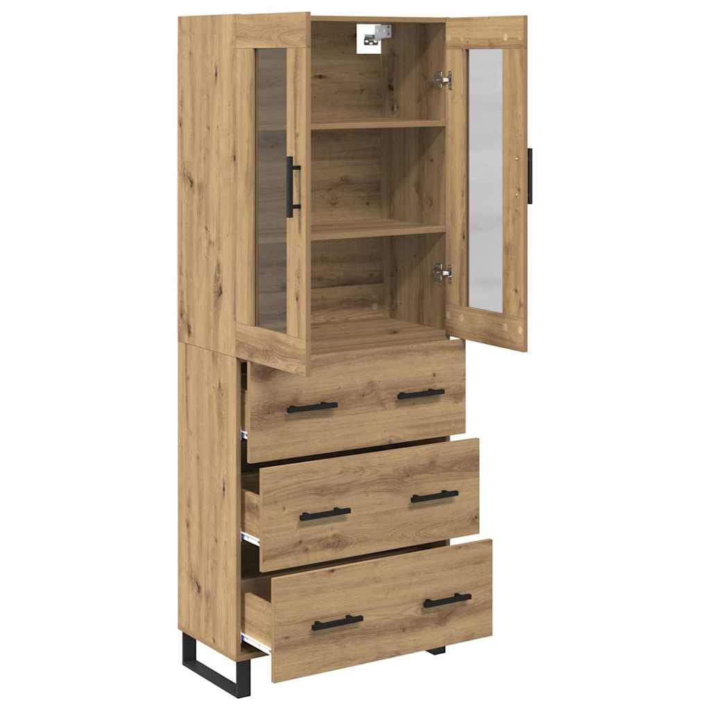 Highboard με συρτάρι 2 pcs Artisan Oak Επεξεργασμένο ξύλο