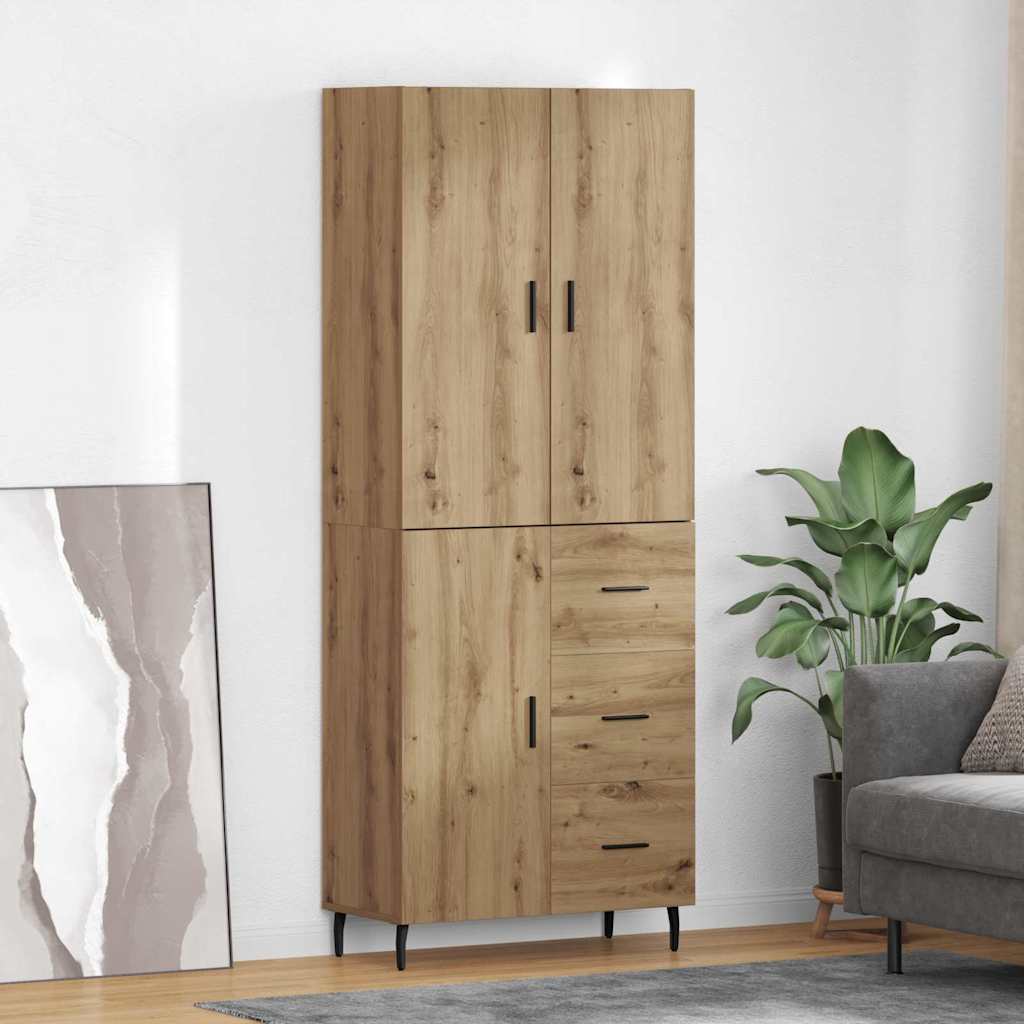 Highboard 2 pcs Artisan Oak 69,5 x 34 x 180 εκ.