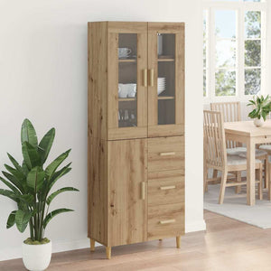 Highboard Artisan Oak 34,5 x 34 x 180 εκ. Επεξεργασμένο Ξύλο