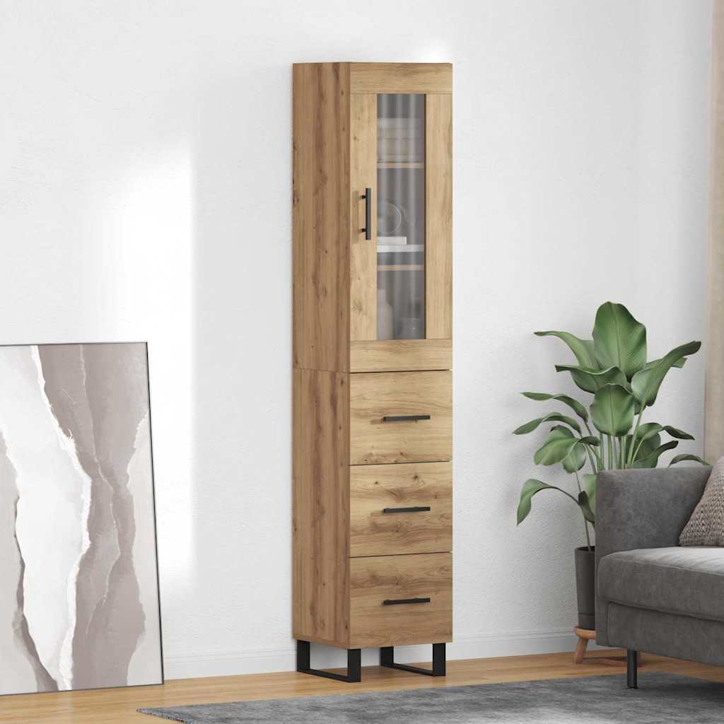 Highboard Artisan Oak 34,5 x 34 x 180 εκ. Επεξεργασμένο ξύλο - Pakobazaar