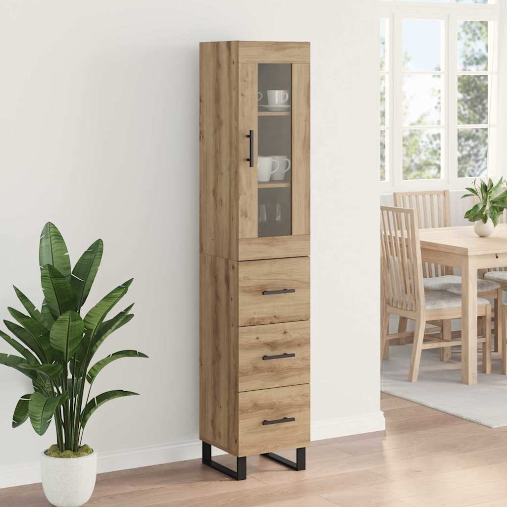 Highboard Artisan Oak 34,5 x 34 x 180 εκ. Επεξεργασμένο ξύλο - Pakobazaar