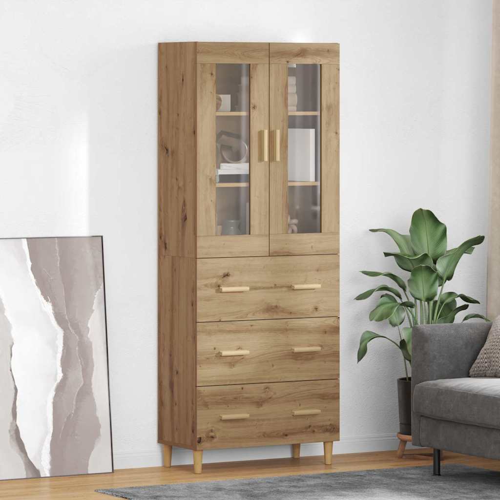 Highboard με συρτάρι Artisan Oak 69,5 x 34 x 180 εκ. - Pakobazaar