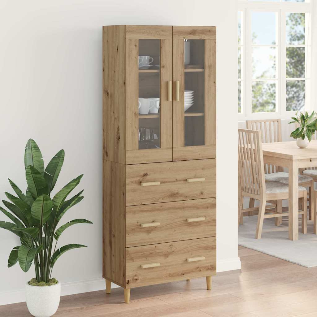 Highboard με συρτάρι Artisan Oak 69,5 x 34 x 180 εκ. - Pakobazaar