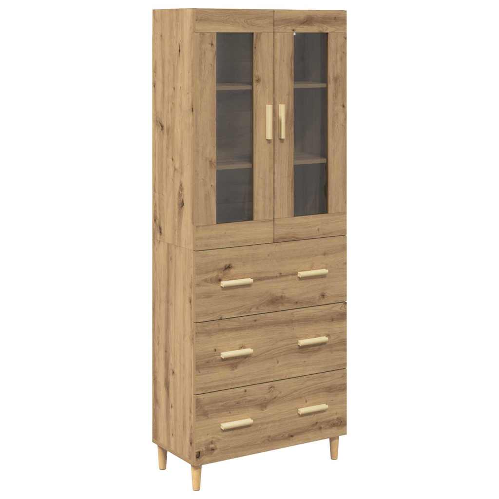 Highboard με συρτάρι Artisan Oak 69,5 x 34 x 180 εκ. - Pakobazaar
