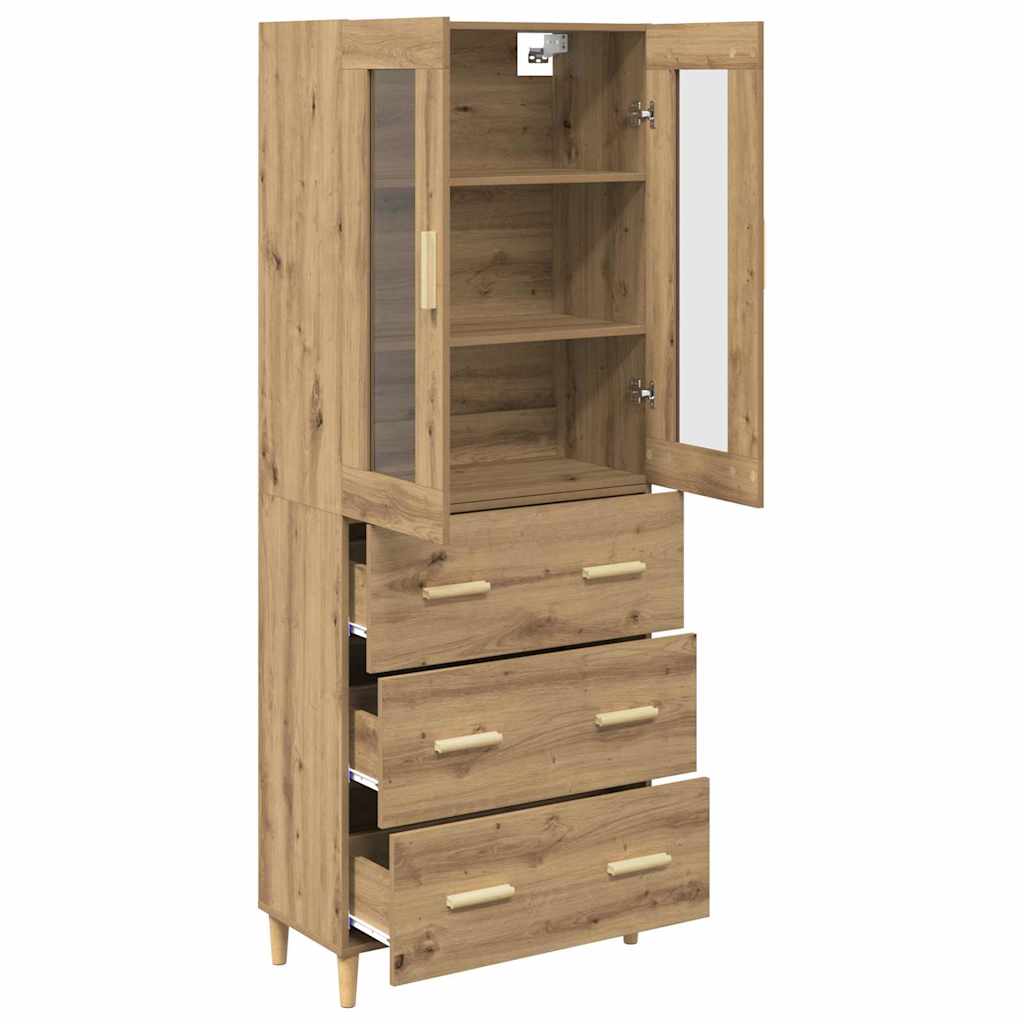 Highboard με συρτάρι Artisan Oak 69,5 x 34 x 180 εκ. - Pakobazaar