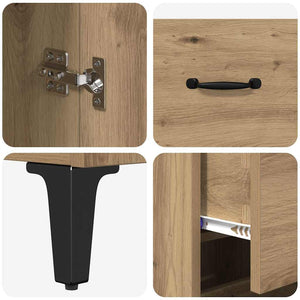 Highboard Artisan Oak 69,5 x 34 x 180 εκ. Επεξεργασμένο Ξύλο