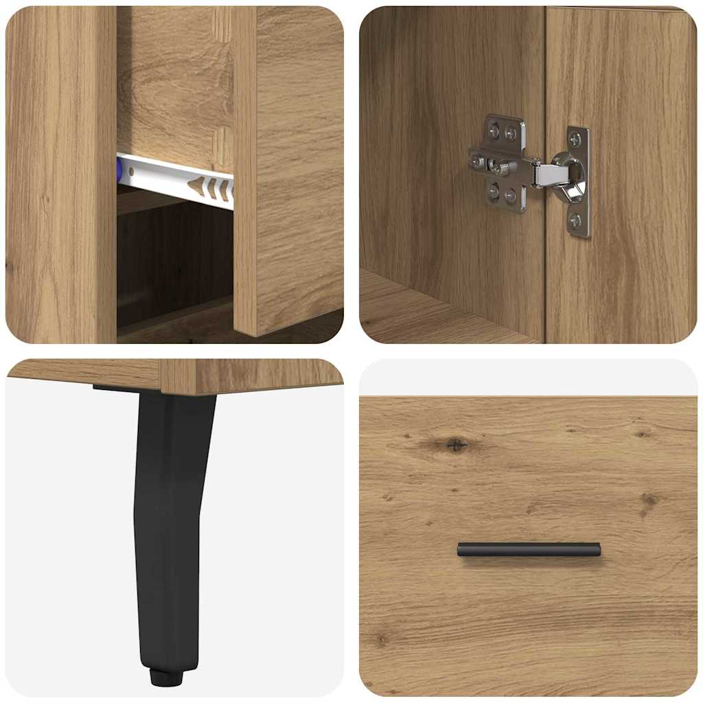 Highboard Artisan Oak 34,5 x 34 x 180 εκ. Επεξεργασμένο ξύλο