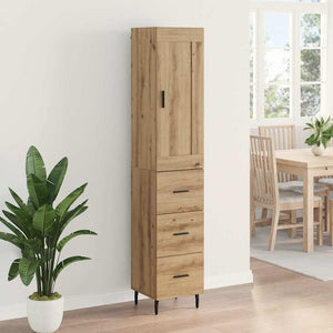 Highboard Artisan Oak 34,5 x 34 x 180 εκ. Επεξεργασμένο Ξύλο