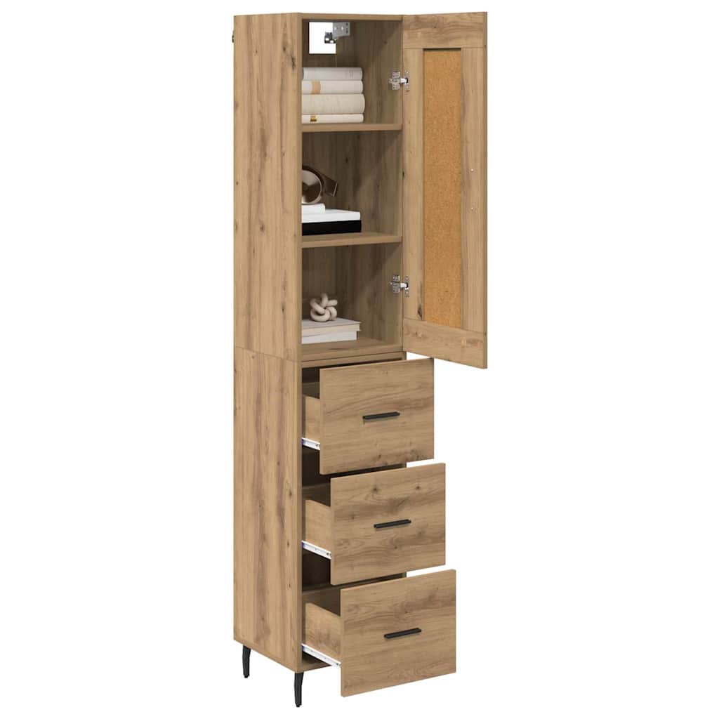 Highboard Artisan Oak 34,5 x 34 x 180 εκ. Επεξεργασμένο ξύλο
